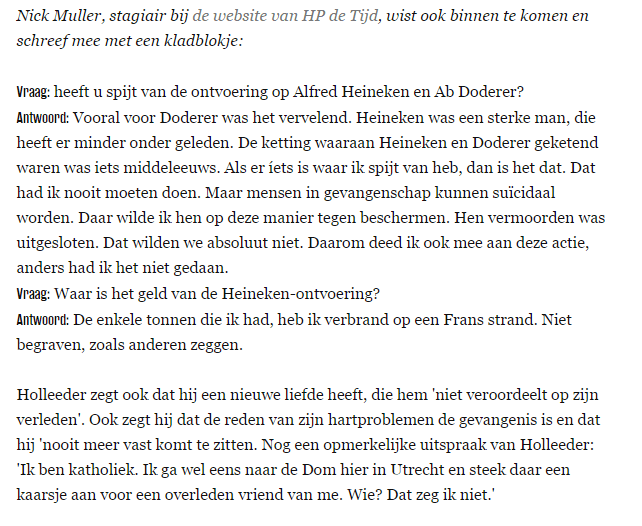 Nick Muller Volkskrant Willem Holleeder
