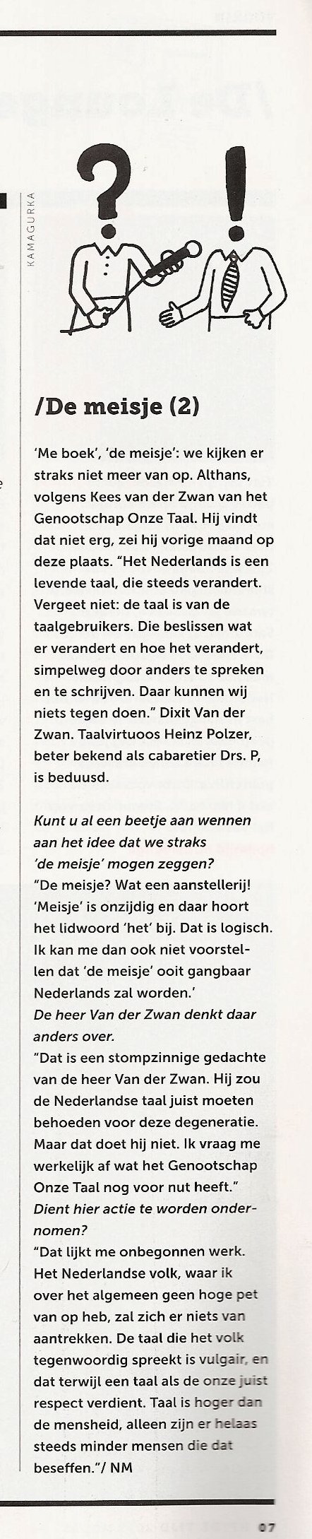 Drs. P Hp De Tijd De meisje taal