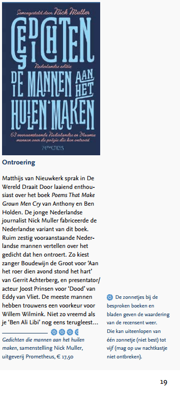 Gedichten mannen huilen doopsgezind NL